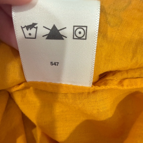 Rhode Paloma Dress in Gold Lotus‎ Print Oversized Button Resort Chic Medium - Picture 13 of 15